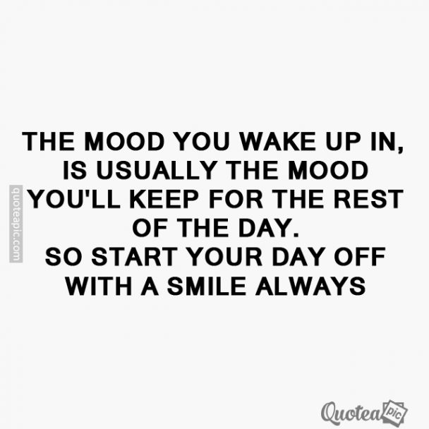 The mood you'll keep