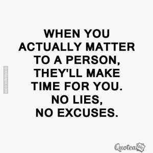 When you matter