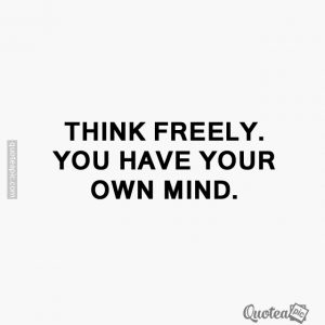 Own mind