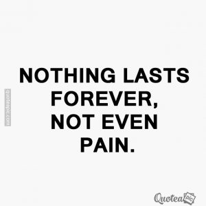 Not even pain