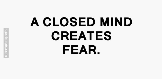 Closed mind