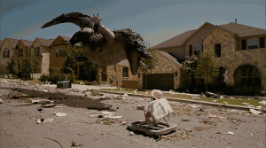 Flying Alligator Attacks Baby in 3D