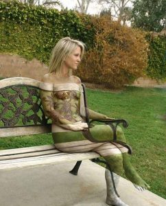 Brilliant body painting