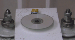 CD erased by electrical current