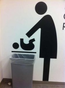 Bad place to put a waste container