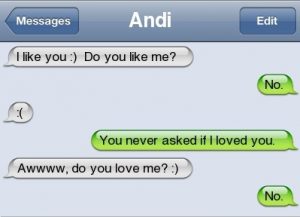 I like you