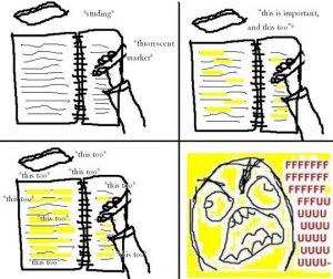 Using a fluorescent marker