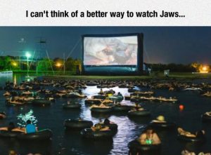 I can't think of a better way to watch Jaws
