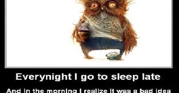 I need to sleep earlier