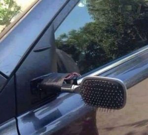I fixed my car mirror
