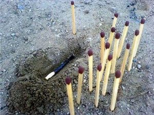 Match burial because matches have feelings too