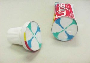 Toothpaste cross-section