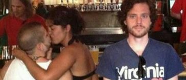 This Poor Guy Takes Pictures Of Himself Next To A Couple Making Out In Public It's Triumphant