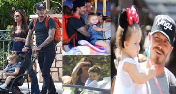 David Beckham Goes To Disneyland