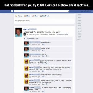 Knock Knock Joke Goes a Little Too Far