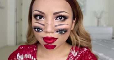 The Double Face Halloween Makeup Is Scary As Hell