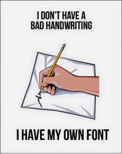Bad Handwriting? I Don't Think So