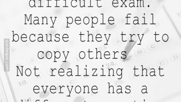 It's The Most Difficult Exam