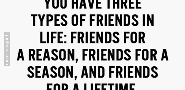 Three Types Of Friends