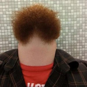 When Bearded People Look Stright Up