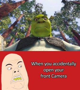 When You Open Your Front Camera