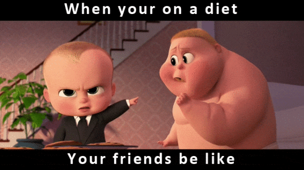 When your on a diet...