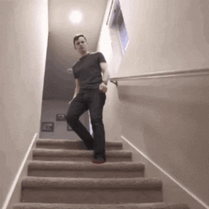 Is he going down or going up ?