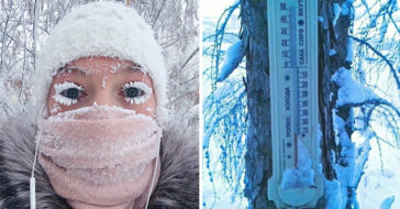 Temperature In Russia Reaches (-67°C) Eyelash-Freezing Weather In The Worlds Coldest Village