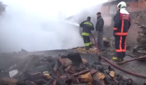 Turkish Man Clutches His Kitten After Losing Everything In House Fire