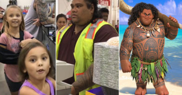 Young Girl Adorably Mistakes Cashier For 'Moana' Character & He Gives Her The Sweetest Response