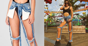 These Extreme $168 Cut-Out Jeans Will Make You Feel Like You'd Never Understand Fashion