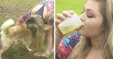 This Woman Drinks Her Dog's Urine And Claims It Cleared Her Acne In This Video