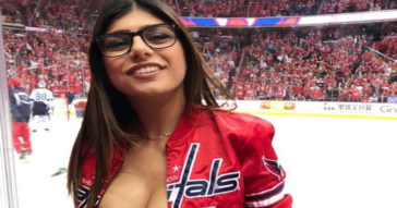 Mia Khalifa's Boob Got Deflated After Being Hit By '80mph Ice Hockey Puck