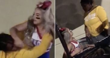 This Tiny Cheerleader Body Slams A Big Bully Onto The Ground