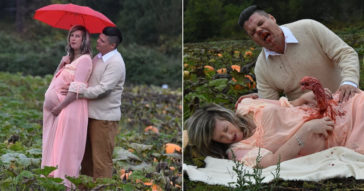 These Couple's Maternity Photo Shoot Takes An Unexpectedly Horrific Turn