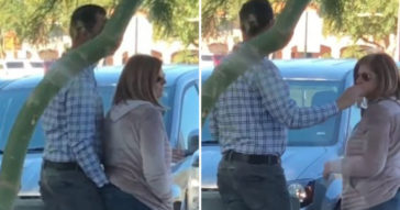 This Guy Scratches His Wife's Butthole In Public Then Let Her Smell It