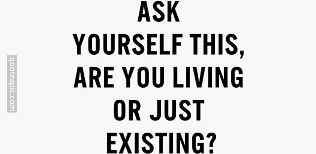 Living Or Just Existing